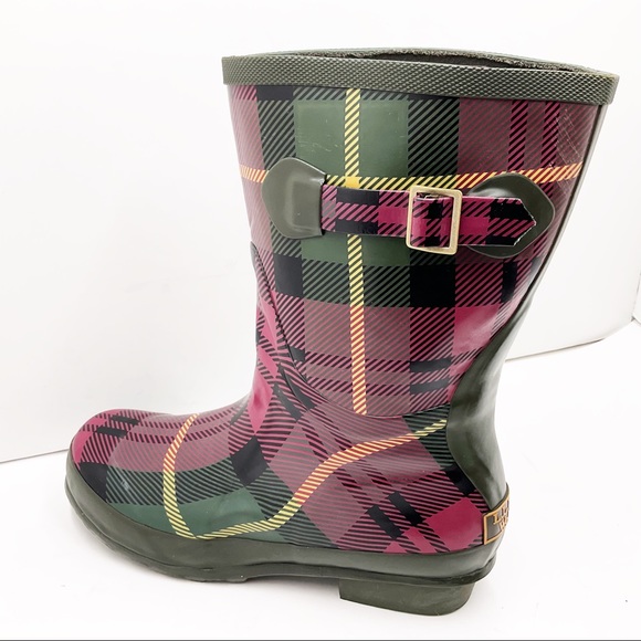 ☔️{L.L.Bean} Tartan Short Wellie Boots - Picture 3 of 16